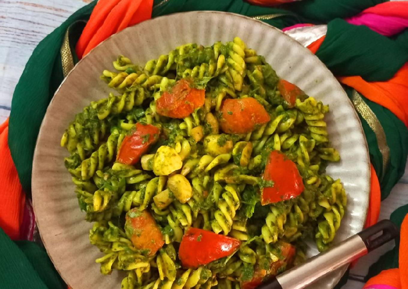 Spinach pasta