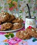 Galletas de avena,manzana y azúcar negra🍎