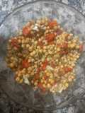 Ensalada Tibia de Garbanzos, Berenjenas y Morrón