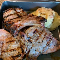 A picture of Pineapple Pork Chops.