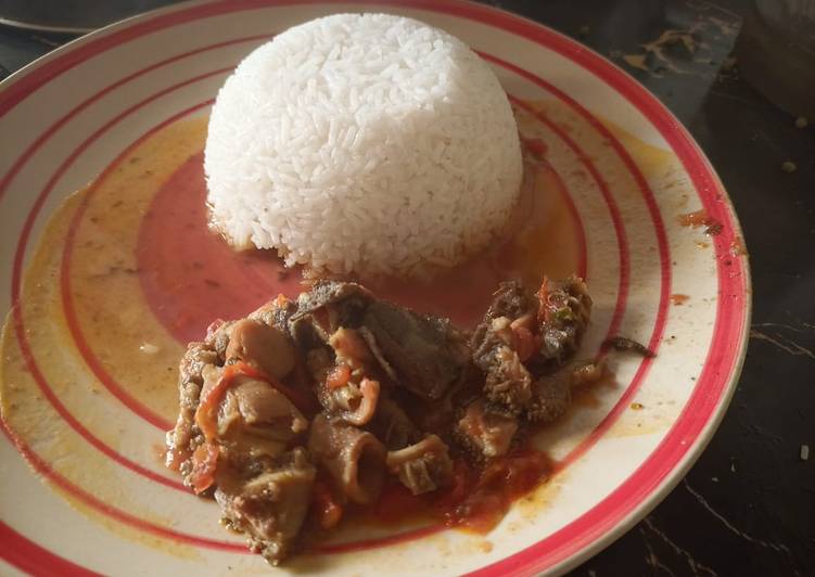 Recipe of Speedy Rice and matumbo