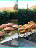 Sandwich sempre freschi super gustosi del mondo con hamburger fatti in casa e con patate in friggy