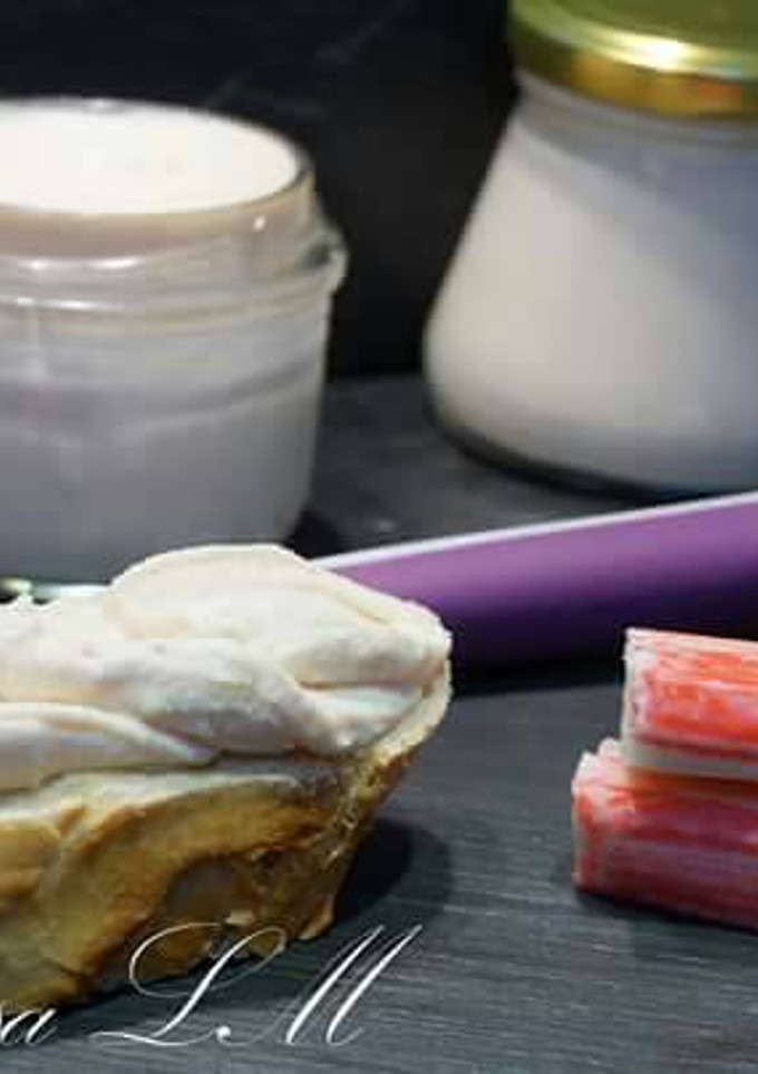 Una foto de Paté de cangrejo o surimi