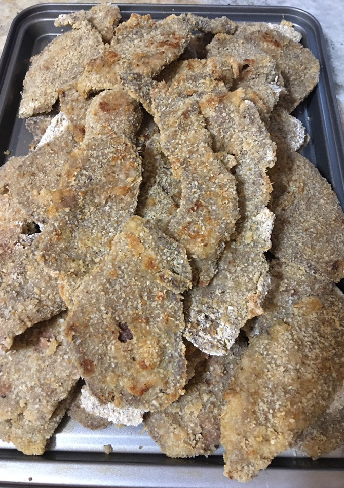 Una foto de Milanesas de ciervo al horno!! Sin tacc!!