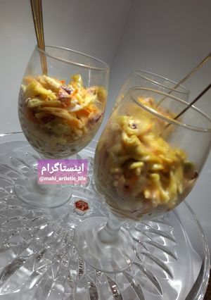 عکسی از دستور سالاد ماکارونی