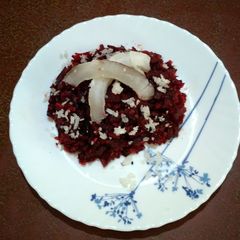 Beet coconut A picture of Beet coconut.