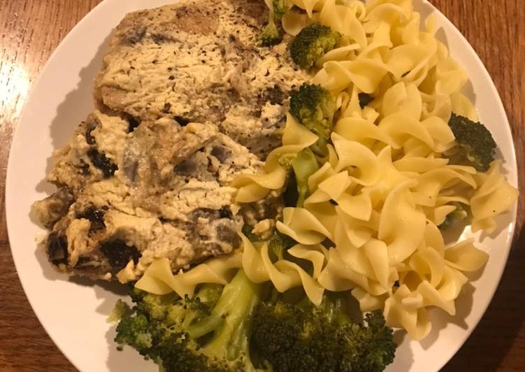 Pork Tenderloin with Mushroom Cream Sauce Pork Tenderloin with Mushroom Cream Sauce