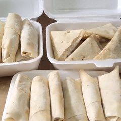 A picture of Frozen roll and samosa.
