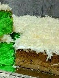 Foto resep Cake Potong Pandan Keju
