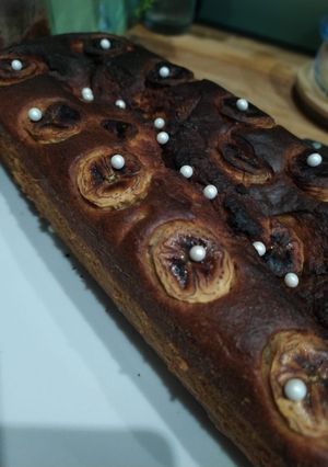 Une photo de Banana cake et citron🍌🍋