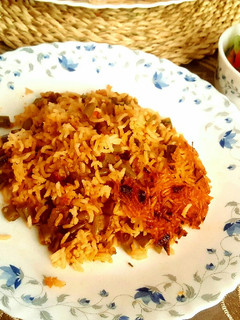 عکسی از دستور لوبیا پلو معطر گیاهی