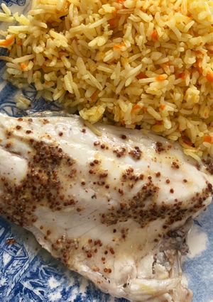 Una foto de Doradas con mostaza y limón en lekue