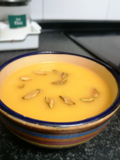 Una foto de Crema de calabaza