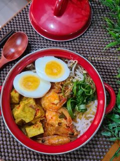 Foto resep Spicy Laksa with Shirataki Noodles