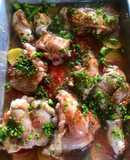 Pollo al horno súper rico y fácil.