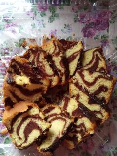 Foto resep Bolu zebra takaran sendok