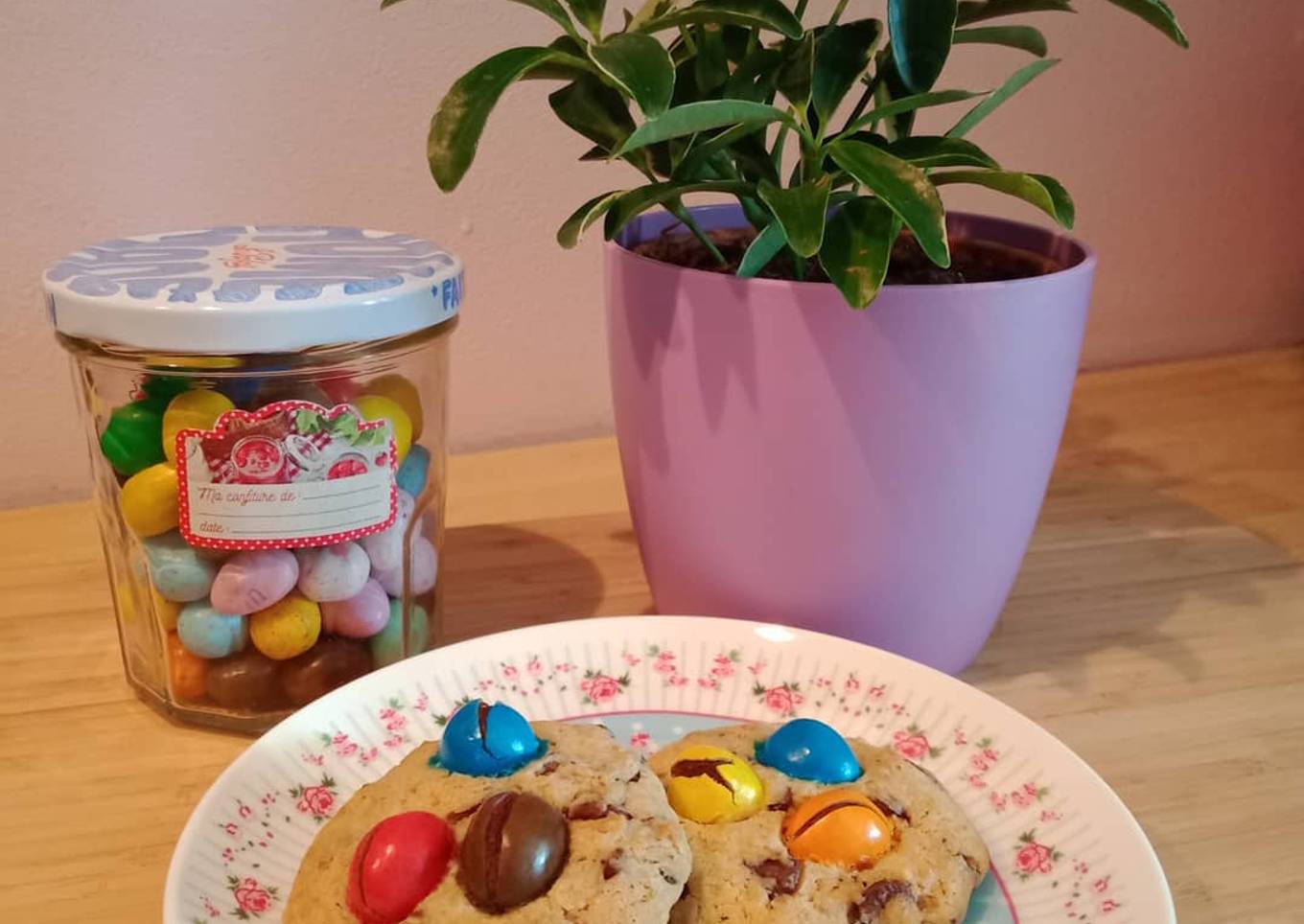 Cookies aux pépites de chocolat noir et M &M'S