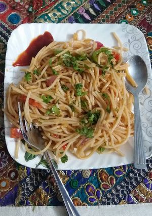 A picture of Veg. Noodlles.