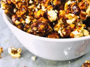 A picture of caramel popcorn