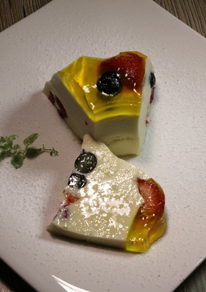 Una foto de Gelatina de tres leches