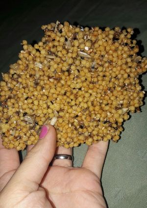 Una foto de Barritas de quinoa inflada