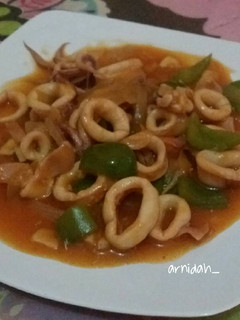 Foto resep Cumi saos padang