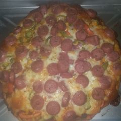 A picture of Home made pizza.