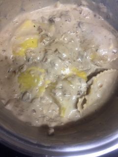 Una foto de Pasta rellena de boletus