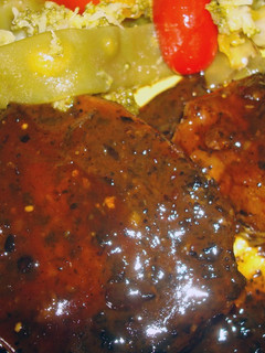 Una foto de Medallones de lomo o peceto con salsa agridulce