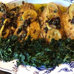 A picture of California Farm Catfish Filets in Lemon Butter.
