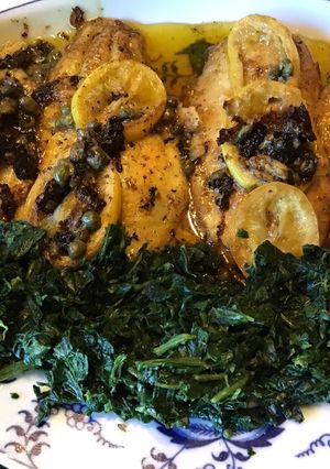 A picture of California Farm Catfish Filets in Lemon Butter.