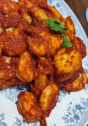 Foto resep UDANG TOFU BALADO ala PAGI SORE
