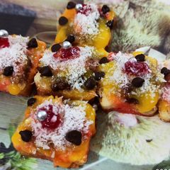 A picture of Mango Cake Bites.