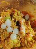 Ensalada de boniato y langostinos