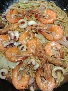海鮮炒麵 的食譜成品照片