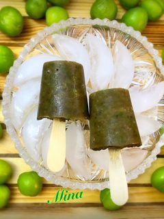 عکسی از دستور بستنی یخی گوجه سبز