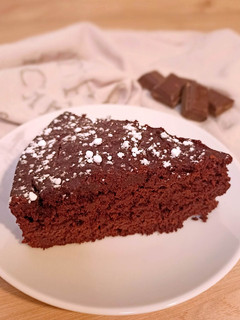 Une photo de Moelleux chocolat betterave