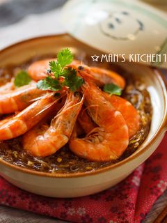 鮮蝦粉絲煲 - {家常經典} 的食譜成品照片
