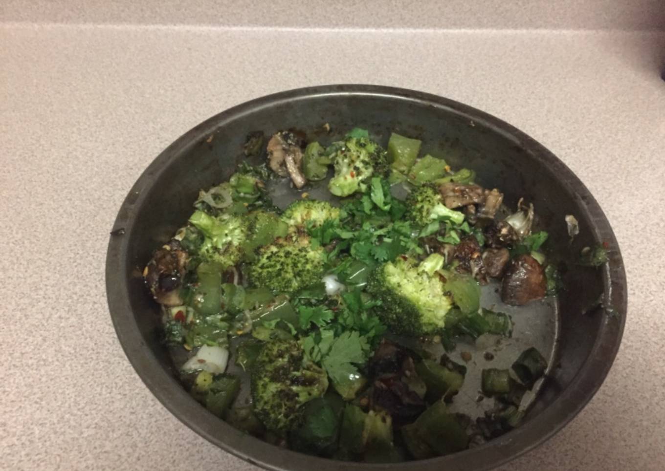 Baked Green Veggies