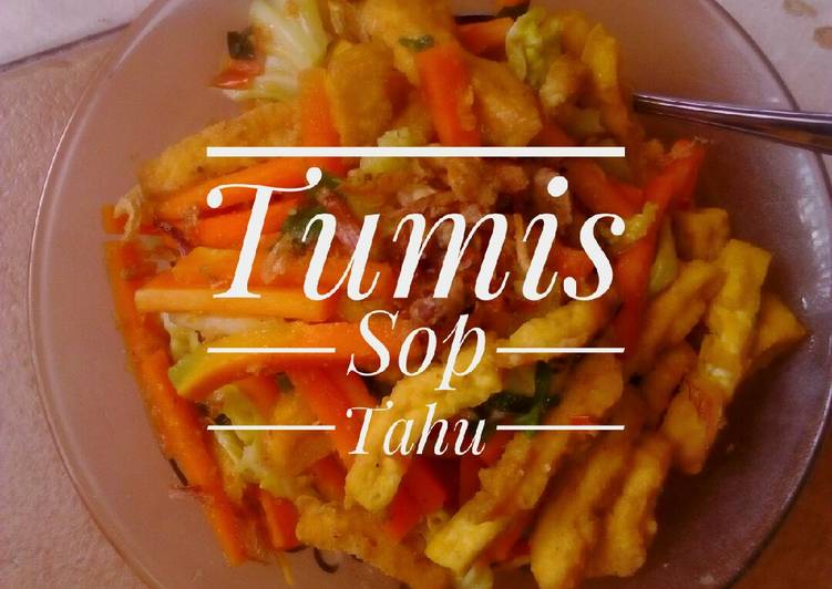 Tumis Sop Tahu