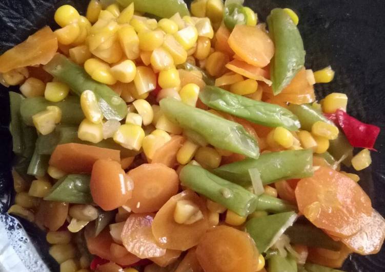 Resep Tumis buncis wortel jagung Lezat