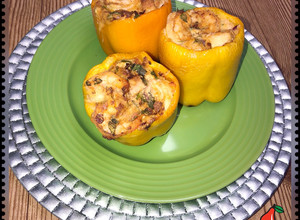 Una foto de Pimientos Rellenos de camarones