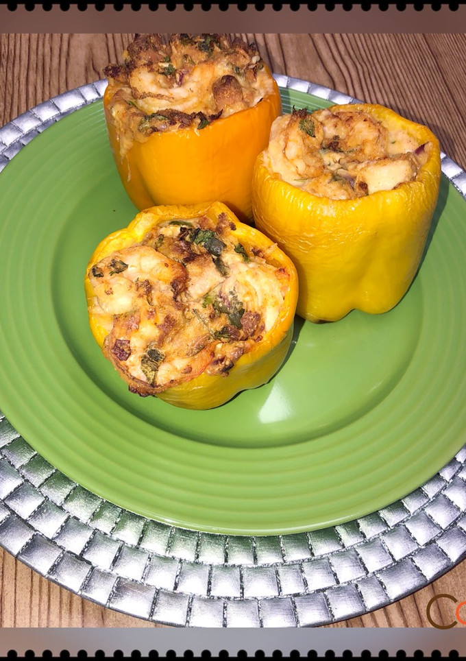Una foto de Pimientos Rellenos de camarones