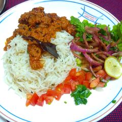 A picture of Kashmiri dum aloo.