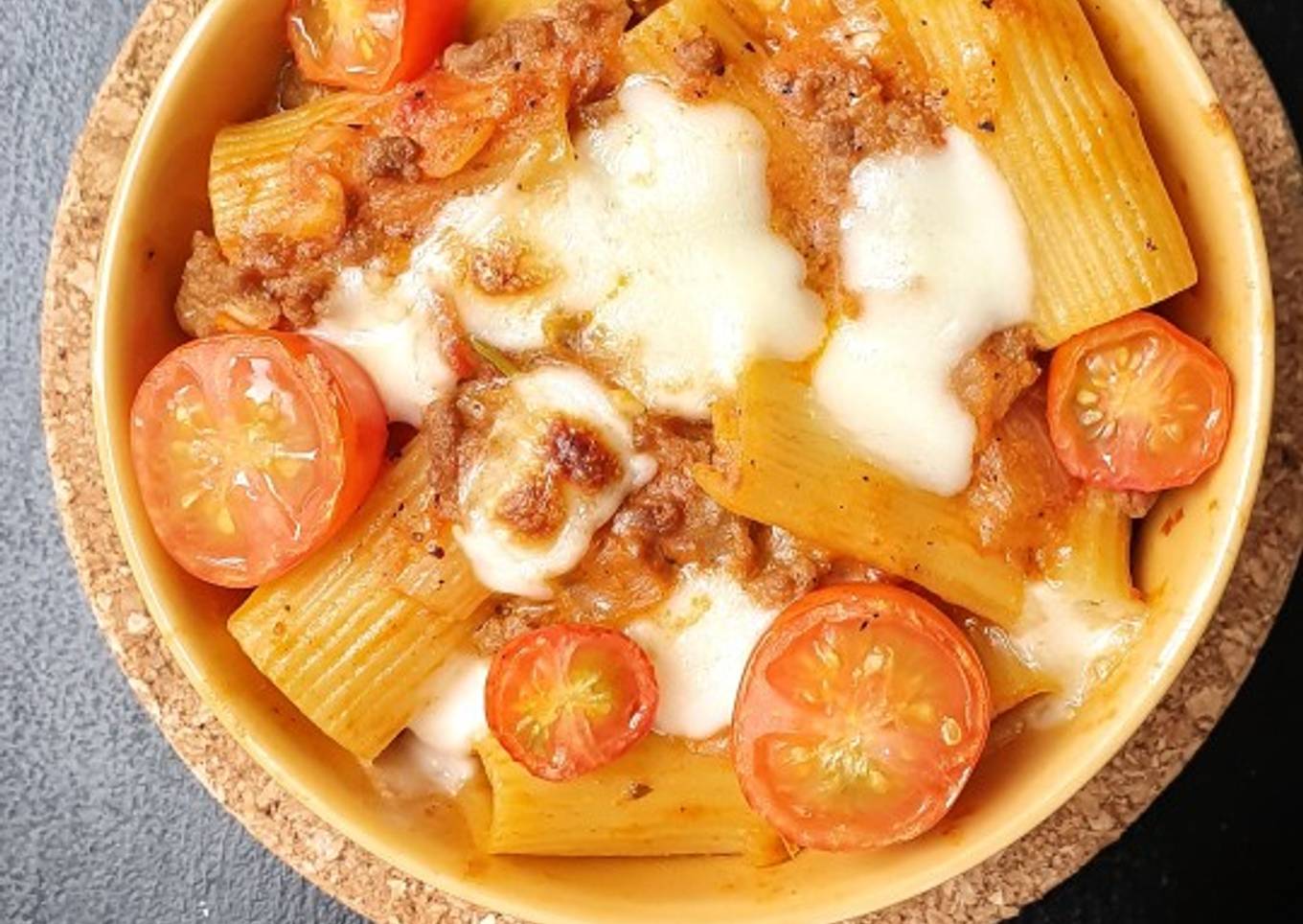 Baked Rigatoni Bolognese