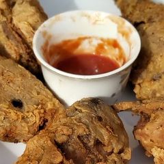 A picture of Marie's Crispy fried chicken.