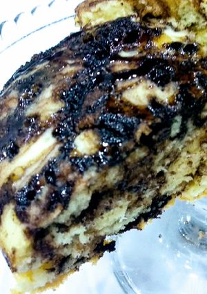 عکسی از دستور 🥮کیک صبحانه دورنگ🍫
