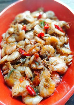 Foto resep Tumis Udang asam manis
