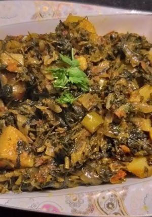 A picture of Aloo Methi ke Sabji.