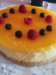 Una foto de Pastel de naranja natural